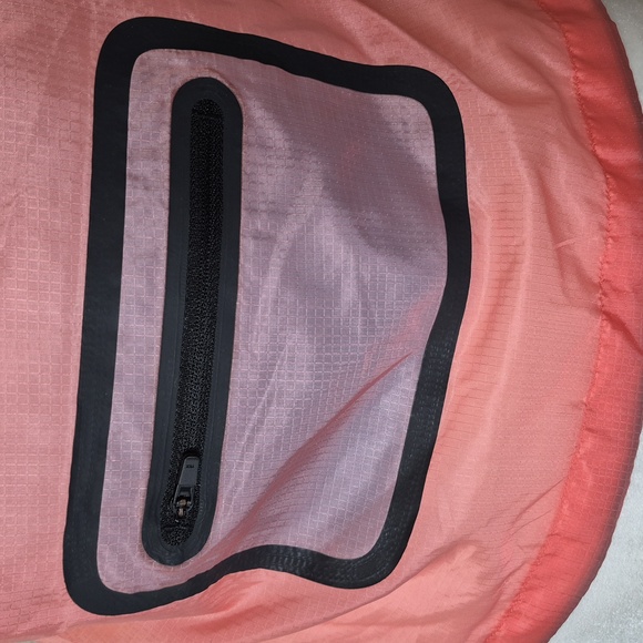 Nike Pink and Yellow Hooded Vest Windbreaker Woman's Size S Colorblock Neon - Picture 7 of 12